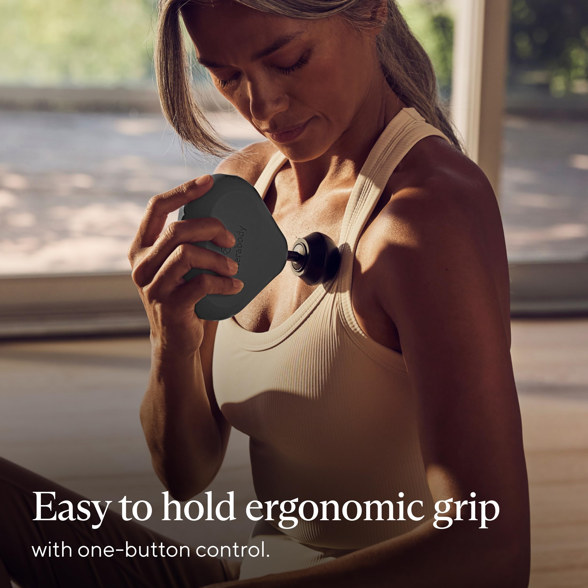 TheraGun Therabody Mini (2nd Gen) Massage Gun - Portable Massage Therapy for Relief Anytime, Anywhere – Includes 1 Standard Ball Attachment – Gray